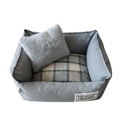 Custom Large Dog Sofa Foam Pet Bed Warm square Nest Pet Mattress Pet Bed