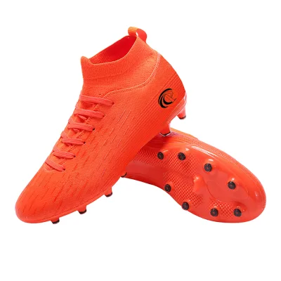 Manufacturer High Ankle Soccer Shoes Para Mujer Custom Pu Leather for Football Cleats for Men