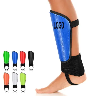 Wholesale Professional Adult Youth Soccer Shin Guards PU Calf Brace Protector Shin Pads Thin Football Protective Blankets for