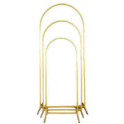 HKNSJ Traditional Birthday Wedding Party Indoor Decoration Aluminum Alloy Chiara Arch Backdrop Stand and Cover Set