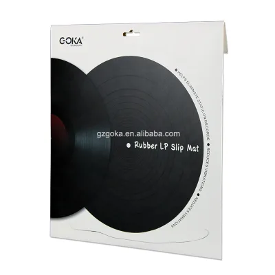 Hot Sale 12-inch Black Vinyl Turntable Non-slip Mat Is Made of Waterproof Silicone