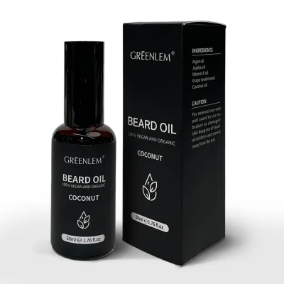 Private Label Wholesale Manufacturer OEM/ODM Premium Natural Coconut Beard Spray Hyaluronic Acid Herbal Ingredients Vitamin C