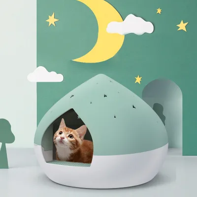 Fully Enclosed Cat Toilet Box Eco-friendly Self Cleaning Large ABS Cat Litter Box Detachable Easy Cleaning Cat Toilet