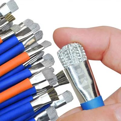Hard-bristle Double-headed Stove Phone Soldering Pad Circuit Board Motherboard Maintenance Dust-removal Wire Brush Metal Handle