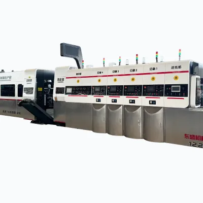 Carton Box Making Machine Automatic Corrugated Cardboard Carton Box Flexo Die Cutter / Printing Machine / Carton Slotter