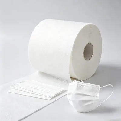 Factory Wholesale Custom White Raw Material for Flat Face Mask SS Nonwoven Fabric