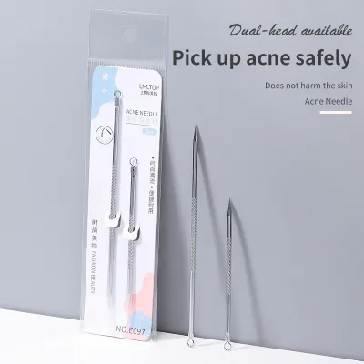 Stainless Steel Acne Needle Comedone Extractor Pimple Removal Tool Facial Beauty Tool Private Label OEM ODM Manufacturer E097