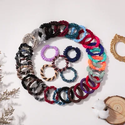 Hot Selling Korean Style High Elasticity Hair Ties for Adult and Children American European Design Hair Ties Accessories 3911