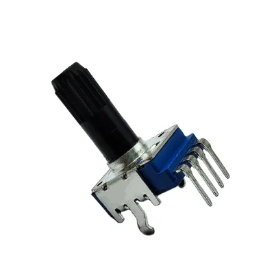11mm 4pin Single Unit Volume Potentiometer 10K 50K 100K 50k Rotary Potentiometer With Detent Or Not