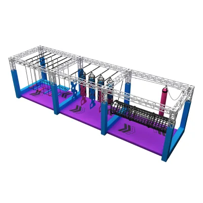 Fashion Modern Adults Kids Playground Adventure Training Equipment Spartan Race Ninja Warrior Course Obstacles