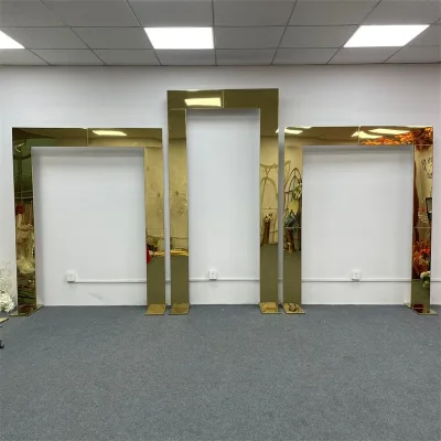 Cross-border Best-Selling Wedding Arch Stand Backdrop Frame Iron Electroplated Balloon Arch