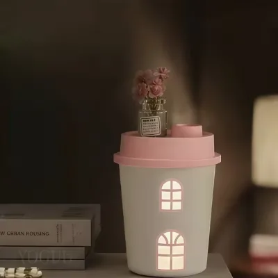 New Mini Humidifier, Silent Noise Reduction, Colorful Atmosphere Night Light