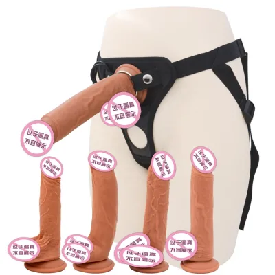 Women's Wearable Pants Pull Underpants Les Wearable Lesbian Sex Solid Strap on Dildo for Women