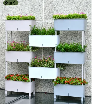 High Quality Indoor Plant Kit Gardening Vertical Microgreens Vegetable Fruit Self-Watering Pot Herbs Planter Home Plant Growing