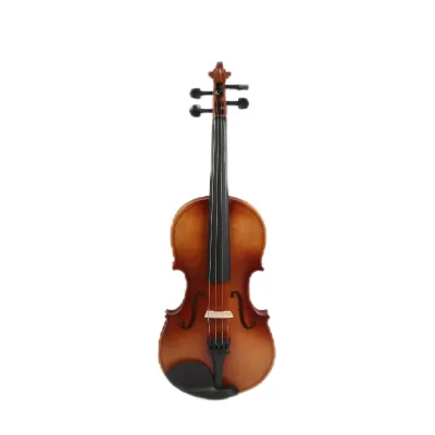 High Quality OEM Violin 4/4 3/4 1/2 1/4 1/8 for Beginner With Basswood Body Matte Finish Wholesale Musical Instrument