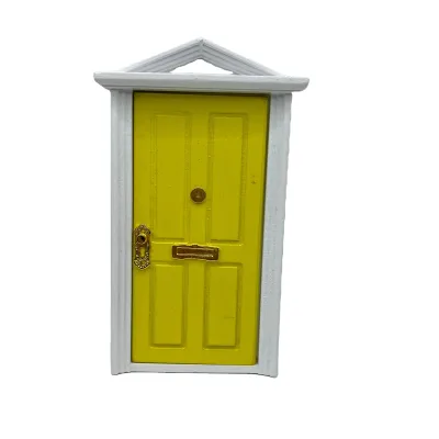 Customized Open and Close Miniature Doll House Wooden Multicolor Fairy Door Toys