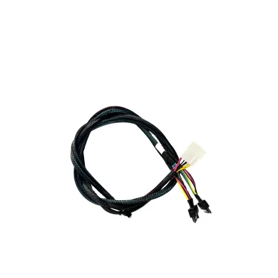 CEACENT PCIe5.0 Nylon Cable MCIO 8i RMC74 to SFF8639*2 32AWG 80CM 12G for Server & Desktop in Stock