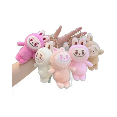 Labubu Plush Keychain Cartoon Trinket Pendant