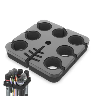 Microphone Stand 7-position Storage Bracket Universal Wired and Wireless Microphone Stand Extension Frame protection Frame