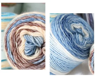 Hot Selling Wholesale Fancy Chunky Jumbo Blended Mohair Cake Yarn for Crocheting.