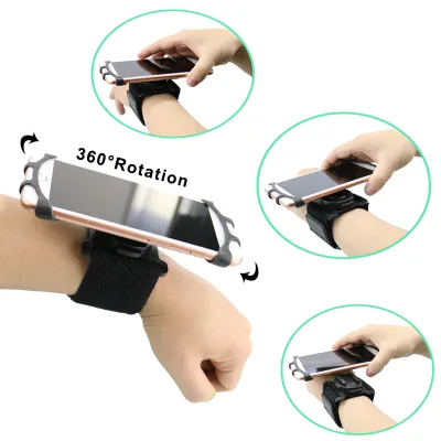 Outdoor Armband Wristband Sports Mobile Phone Holder Running Wristband Hand Phone Holder for 4-6.4 Smartphone iPhone 13