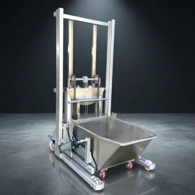 Pneumatic Lifting Machine Material Hoist Dumping Bucket | Material Lifting Machine | Bucket Lifting Machine | Industrial Lifter