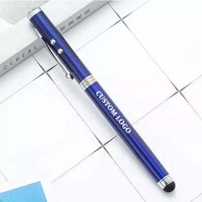 High Quality Promotional Gift Promotional Cheap Custom Laser Logo Light Pen