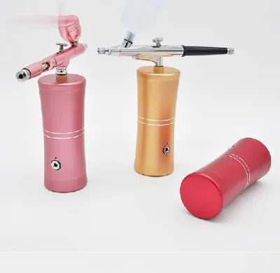 Little Fairy Rechargeable Airbrush Set with Compressor Portable Nail Art Spray Paint for Crafts Metal