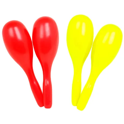 Wholesale ABS Maracas Shaker Set 1 Pair Plastic Percussion Musical Instruments for Kids Adults Rhythm Band Party Supplies