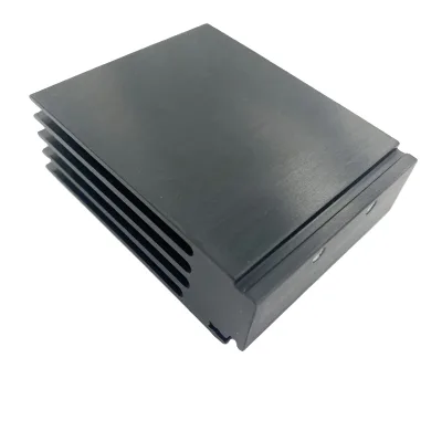 Black Anodized Extruded Aluminum Heatsink for Laser Projector Drive Power Supply Cooling