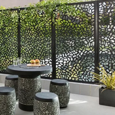 Room Partition Assembly Steel Powder Coating Multi-Functional Easy Install Customizable Metal Facade Simple Decoration Screen