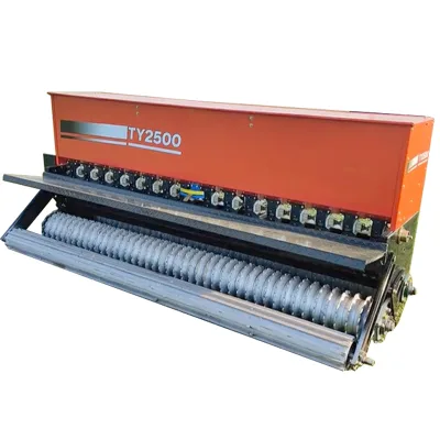 Wheat Fertilizer Seeder Tractor Mounted & Traction Type  Farm Seed Planter for Football Field Golf Course