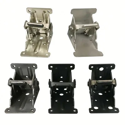 Iron Foldable Support Bracket with Self Locking Hinge Leg Fittings and Corner Brace for Hospital & Living Room Folding Legs