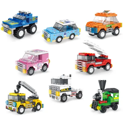 2024 New Arrival City Building Block Toys Off Road Fire Construction Vehicles Car Building Bricks Compatible With Leading Brands