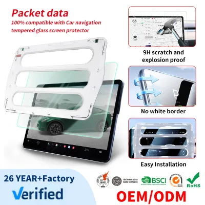 Custom Car Navigation Screen Protector Anti Glare High Sensitive Car Protective Film Touch Screen Customization Anti Fingerprint