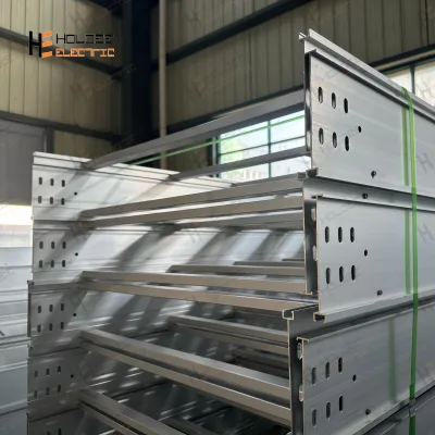 HOLDEE Excellent Strength, Corrosion Resistance Anodised Aluminum Indoor/ Outside Cable Ladder Tray System for Cable Protection
