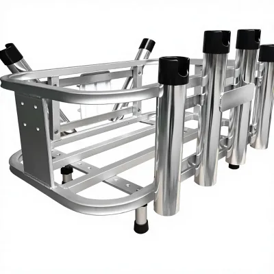 Durable Aluminum Rack Support Pole Cooler Holder Combo Fits Most 48 & 54 Quart Cooler Models Secure Stable Mounting Guangdong