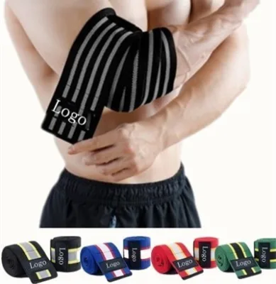 Heavy Duty Powerlifting Elbow Support Brace Strong Weightlifting Gymnastics Elbow Wraps Deadlift Protector Wrap Fitness Safety