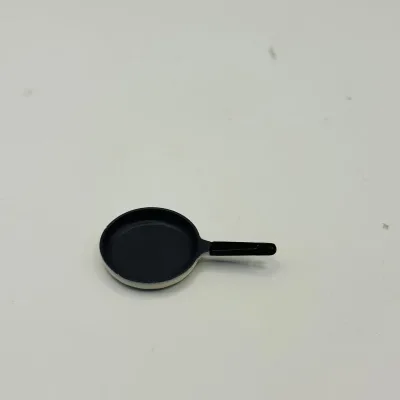 Dollhouse Miniature Metal Toy Frying Pan