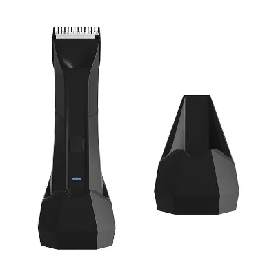 Electric Body Hair Trimmer with LED Light Waterproof Balls Trimmer with Charging Dock Groin Hair Trimmer