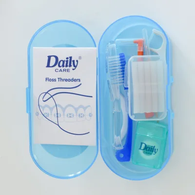 8 Pack/BoxPortable Orthodontic Care Kit for Travel Oral Care Hygiene
