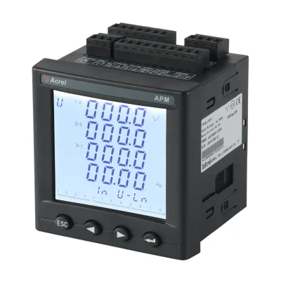 Acrel APM810 3 Phase 4 Wire Class 0.5S Harmonic THD Measurement RS485 Communication Panel Mount Power Meter for Smart Factory