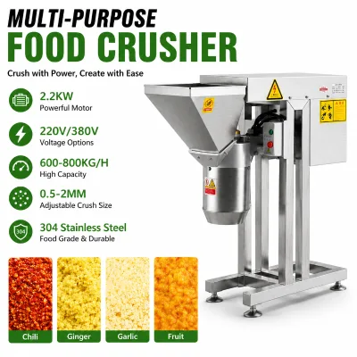 Automatic 2.2kW Vegetable Mash Machine SUS304 Stainless Steel Fruit Juicing and Crushing Machine for Central Kitchen