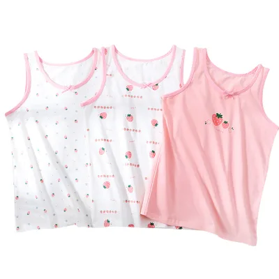 Cotton Vest Sleeveless for Baby Girl Pack of Three