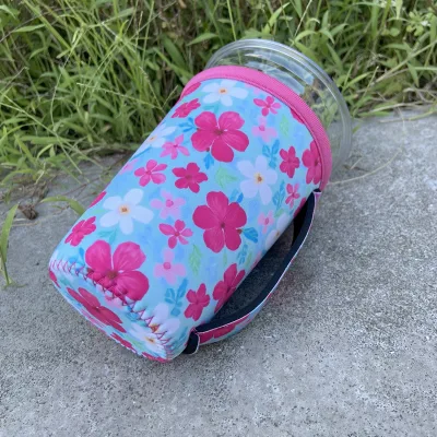 16oz Coffee Mug Sleeve Custom Neoprene Insulated Ice Cream Sleeve Cute Bear Cat Coffee Accessory Cup Holder Sleeve Carrier Cover