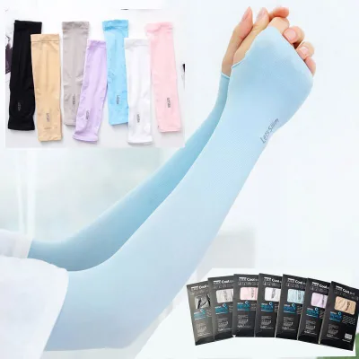 Women Men'S Sun UV Protection Sleeves Knitted Outdoor Motor Cycling Basketball Ice Sports Sleeves Arm Sleeve
