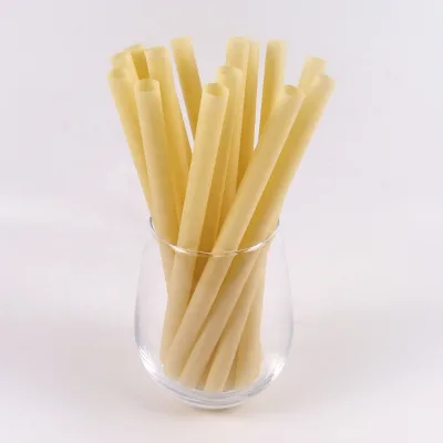 100% Natural Sugarcane Bagasse Straws 10mm 12mm Compostable BPA Free Drinking Straw for Coffee Shop