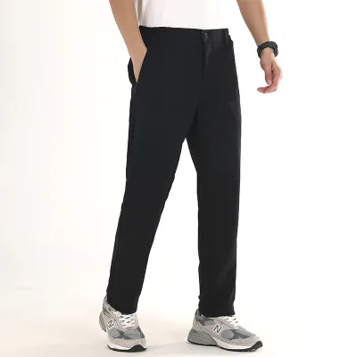 High Quality Men's Casual Golf Pants Quick Dry Anti-Wrinkle Straight Pattern Mid Waist Flat Front Light for Autumn Winter