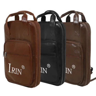 IRIN Drum Stick Backpack PU Cloth Leather Thickened Lightweight Waterproof Wear-resistant Drum Sticks Bag