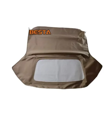 New FIAT-BARCHETTA-TAN-STF Replacement Soft Top Window for Fiat Barchetta 1995-2005 Made From TAN Canvas